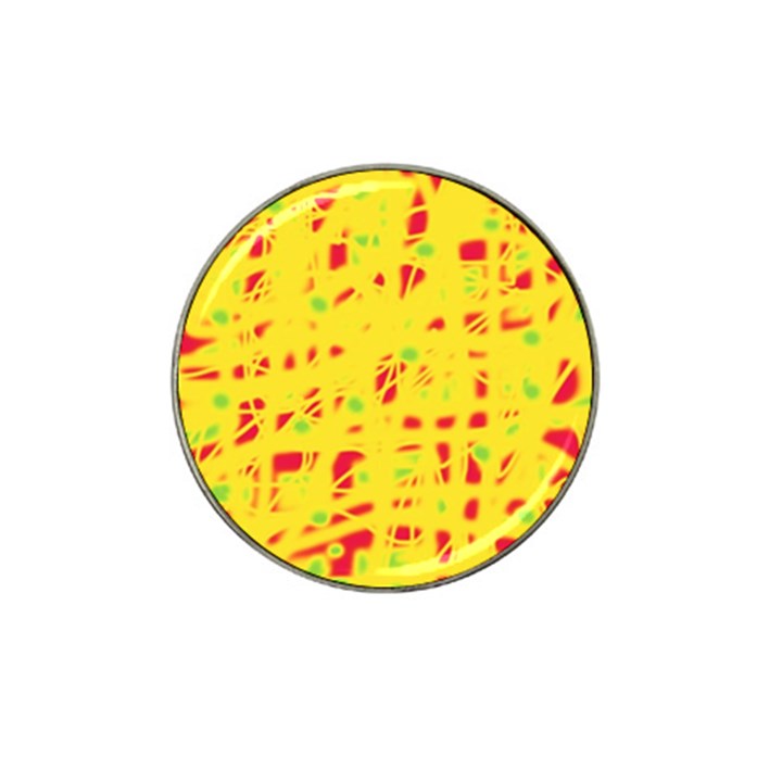 Yellow and red Hat Clip Ball Marker