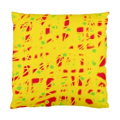 Yellow And Red Standard Cushion Case (one Side) by Valentinaart