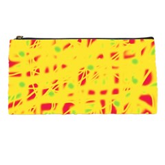 Yellow And Red Pencil Cases by Valentinaart