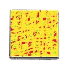 Yellow And Red Memory Card Reader (square)