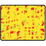 Yellow and red Fleece Blanket (Medium)  60 x50  Blanket Front