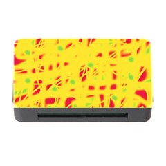 Yellow And Red Memory Card Reader With Cf by Valentinaart