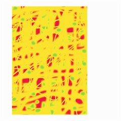 Yellow And Red Small Garden Flag (two Sides)