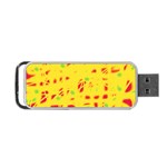 Yellow and red Portable USB Flash (Two Sides) Back