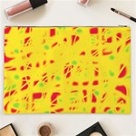 Yellow and red Cosmetic Bag (XXL)  Back