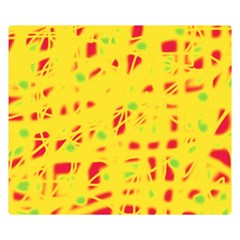 Yellow And Red Double Sided Flano Blanket (small) 