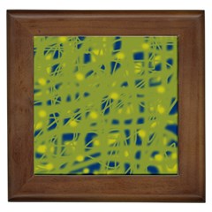 Green And Blue Framed Tiles