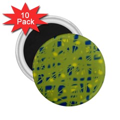 Green And Blue 2 25  Magnets (10 Pack) 