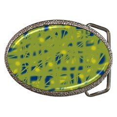 Green And Blue Belt Buckles