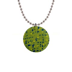 Green And Blue Button Necklaces