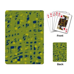 Green And Blue Playing Card