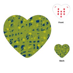 Green And Blue Playing Cards (heart) 