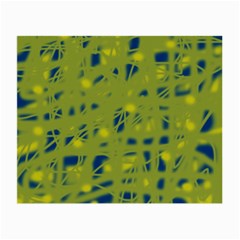 Green And Blue Small Glasses Cloth (2-side)