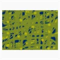 Green And Blue Large Glasses Cloth (2-side)