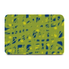 Green And Blue Plate Mats