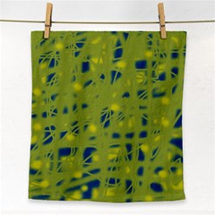 Green And Blue Face Towel