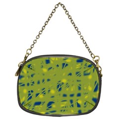 Green And Blue Chain Purses (one Side) 