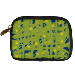 Green And Blue Digital Camera Cases by Valentinaart