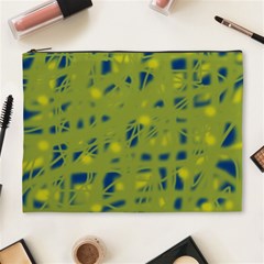 Green And Blue Cosmetic Bag (xl) by Valentinaart