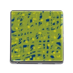 Green And Blue Memory Card Reader (square) by Valentinaart