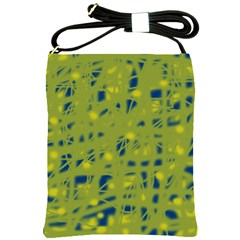 Green And Blue Shoulder Sling Bags