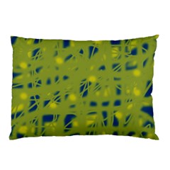 Green And Blue Pillow Case (two Sides)