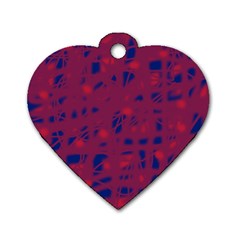 Decor Dog Tag Heart (One Side)