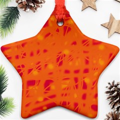 Orange Ornament (star)  by Valentinaart