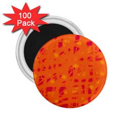 Orange 2 25  Magnets (100 Pack)  by Valentinaart