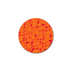 Orange Golf Ball Marker by Valentinaart