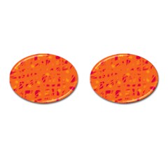 Orange Cufflinks (oval)