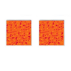 Orange Cufflinks (square)