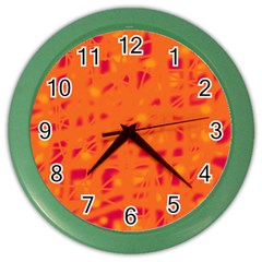 Orange Color Wall Clocks