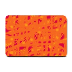 Orange Small Doormat  by Valentinaart