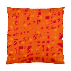 Orange Standard Cushion Case (one Side) by Valentinaart