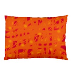 Orange Pillow Case by Valentinaart