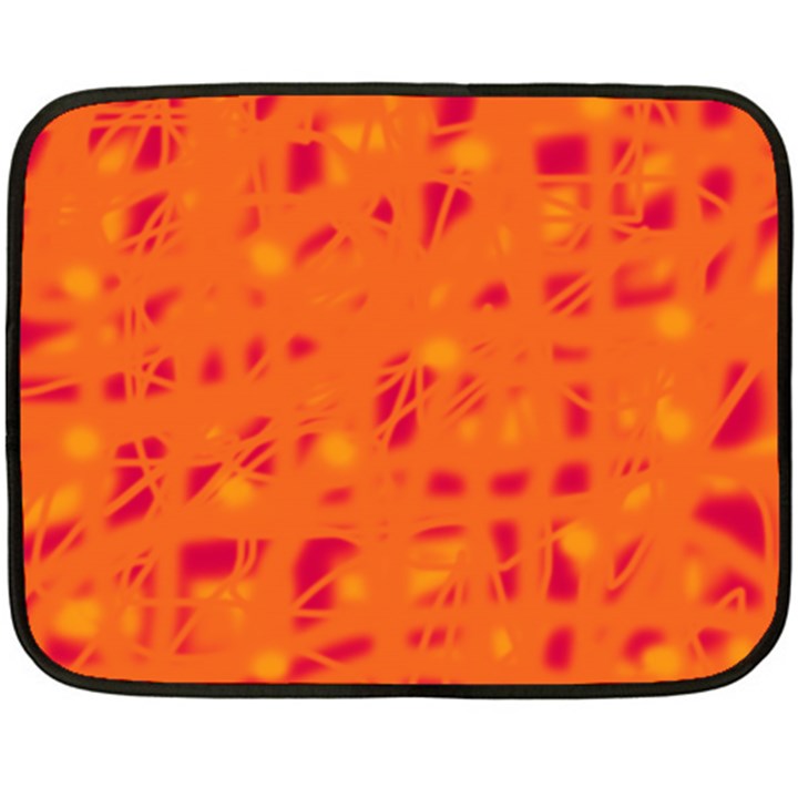 Orange Double Sided Fleece Blanket (Mini) 