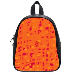 Orange School Bags (small)  by Valentinaart