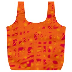 Orange Full Print Recycle Bags (l) 