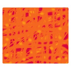 Orange Double Sided Flano Blanket (small) 