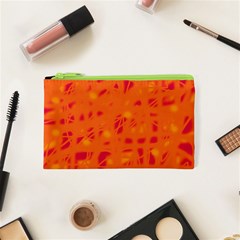 Orange Cosmetic Bag (xs) by Valentinaart