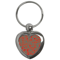 Red And Brown Key Chains (heart)  by Valentinaart