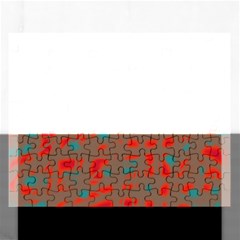 Red And Brown Rectangular Jigsaw Puzzl