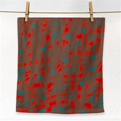 Red And Brown Face Towel