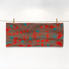 Red And Brown Hand Towel