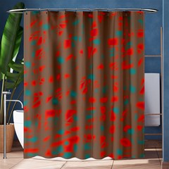 Red And Brown Shower Curtain 60  X 72  (medium)  by Valentinaart