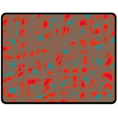 Red And Brown Double Sided Fleece Blanket (medium) 