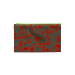 Red And Brown Cosmetic Bag (xs)