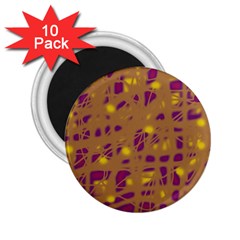 Brown And Purple 2 25  Magnets (10 Pack)  by Valentinaart