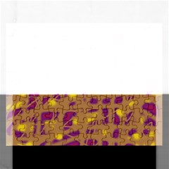 Brown And Purple Rectangular Jigsaw Puzzl